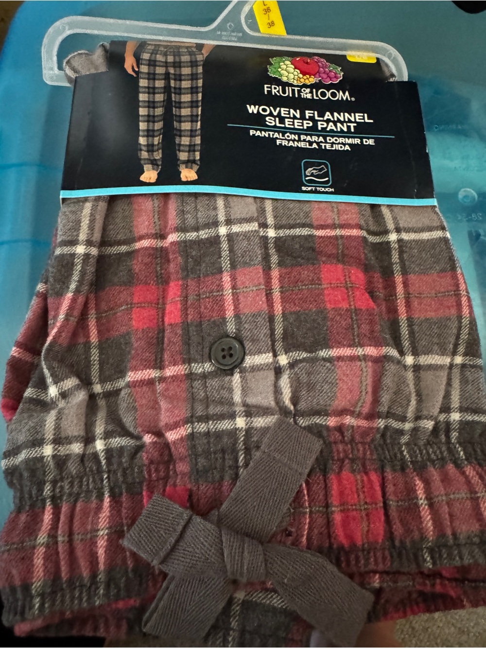 Fruit of the Loom Men’s Plaid Flannel Sleep Pants